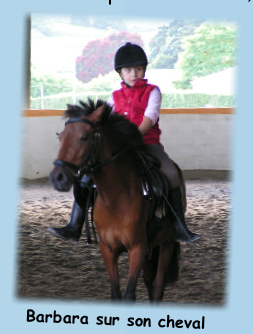Barbara sur son cheval